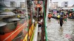 Lagi, Banjir Rob Terjang Muara Angke