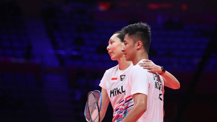Ganda campuran Indonesia Dejan Ferdinansyah/Gloria Emanuelle Widjaja kandas di fase grup BWF World Tour Finals 2024.