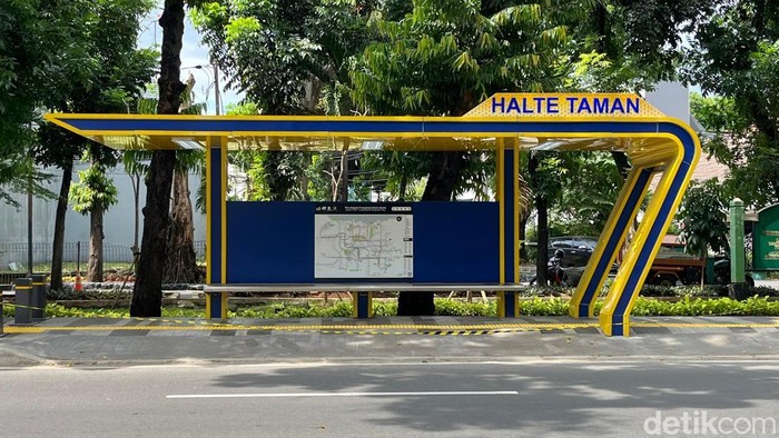 Halte baru di Jalan Wijaya Jaksel. (Diah/detikcom)