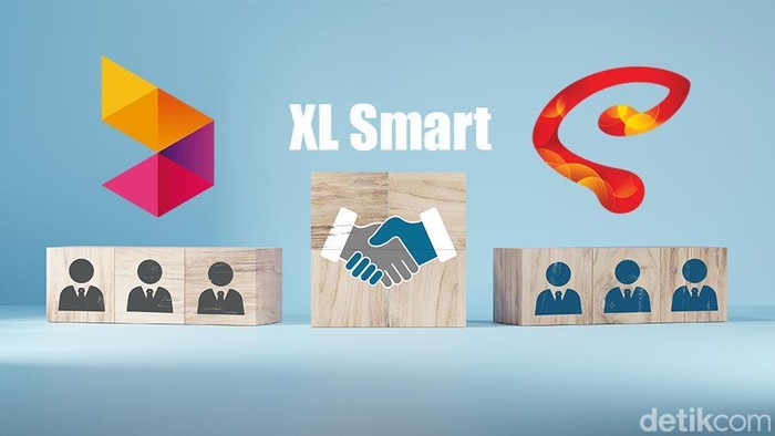 Ilustrasi Merger XL Axiata dan Smartfren Menjadi XLSmart