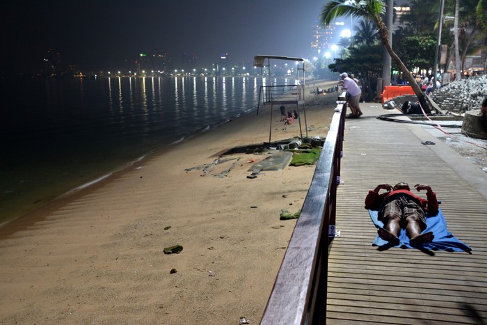 Ilustrasi pedestrian di Pattaya, Thailand