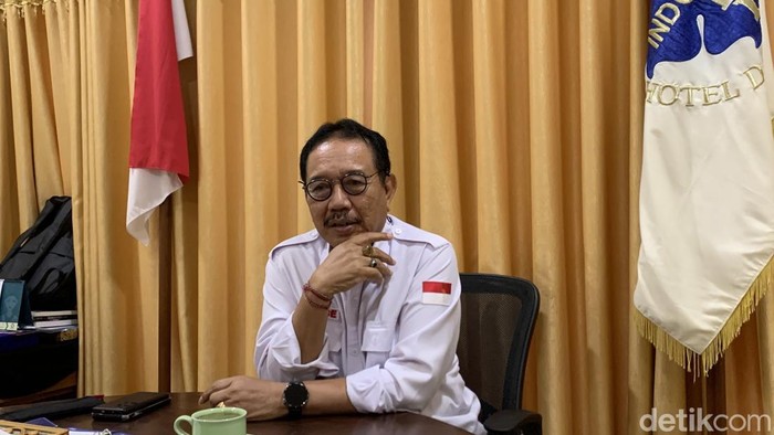 Ketua PHRI Bali Tjokorda Oka Artha Ardana Sukawati alias Cok Ace saat ditemui detikBali di kantor Bali Tourism Board (BTB), Jumat (13/12/2024).