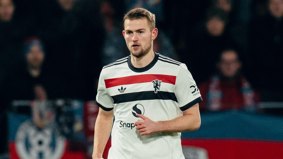 Matthijs de Ligt di laga Viktoria Plzen vs Man Utd. (Foto: Manchester United via Getty Imag/Zohaib Alam - MUFC)