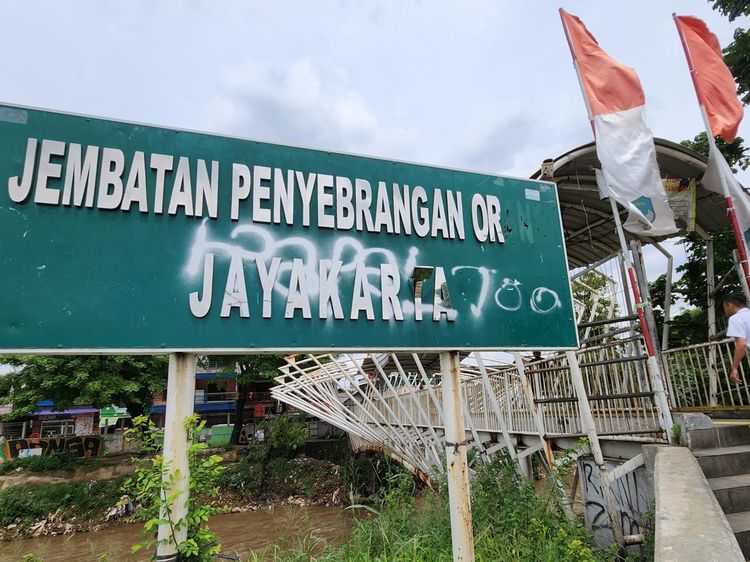Sempat Viral, JPO Jayakarta di Manggarai Kini Tak Terawat