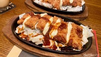 Tak ketinggalan menu Milu Katsu dengan tambahan keju, proteinnya bisa pilih mau daging sapi atau babi.  Foto: detikFood
