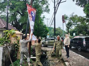 APK Sisa-sisa Pilkada di Palembang Dibersihkan