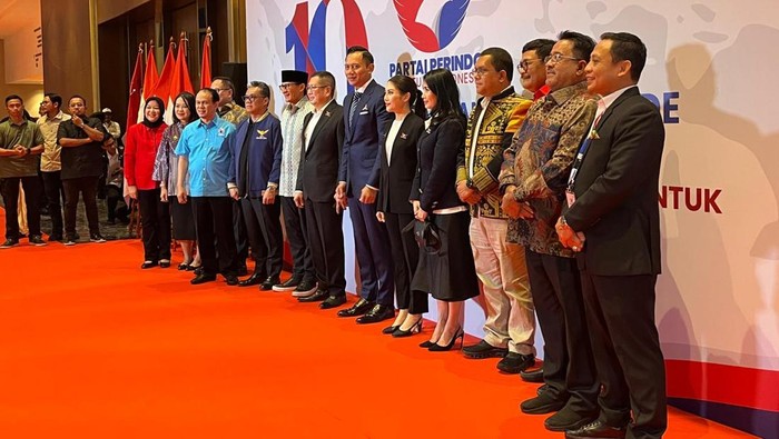 Acara puncak HUT ke-10 Partai Perindo di JIExpo Kemayoran, Jakarta Pusat, Sabtu (14/12/2024).