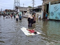 Video: Kondisi Terkini Banjir Rob di Muara Angke, Ketinggian Capai 60 Cm