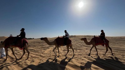 Potret Safari di Abu Dhabi: Naik Unta & Kebut-kebutan Mobil Offroad