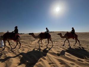 Potret Safari di Abu Dhabi: Naik Unta & Kebut-kebutan Mobil Offroad
