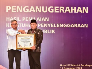 Pemkab Lamongan Raih Penghargaan Kepatuhan dari Ombudsman RI