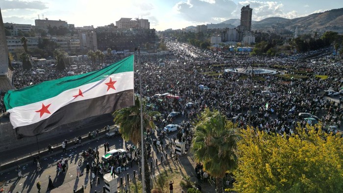 A drone view shows Damascus city, after fighters of the ruling Syrian body ousted Bashar al-Assad,  Syria, December 13, 2024. REUTERS/Yosri Al Jamal     TPX IMAGES OF THE DAY