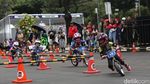 Potret Seru Balita Balapan Pushbike di HUT Transmedia