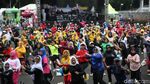 Ratusan Emak-emak Meriahkan Zumba HUT Transmedia di Istora Senayan
