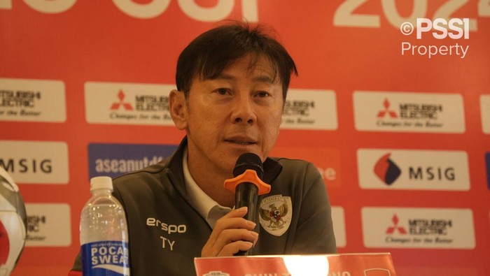 Shin Tae-yong, pelatih Timnas Indonesia.