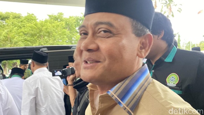 Calon Gubernur Jateng Ahmad Luthfi di Hotel Patra Semarang, Kecamatan Candisari, Kota Semarang, Minggu (15/12/2024).