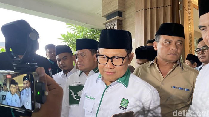 Ketua Umum PKB Muhaimin Iskandar di Hotel Patra Semarang, Kecamatan Candisari, Kota Semarang, Minggu (15/12/2024).