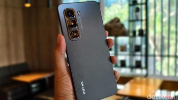 Ini Infinix Hot 50 Pro varian Sleek Black Foto: Adi Fida Rahman/detikiNET