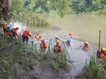 Terjunkan 7 SRU, Pencarian Balita Hanyut di Pleret Bantul Terkendala Cuaca