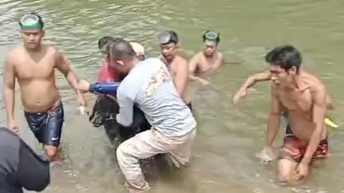 Siswi SMA di OKU ditemukan meninggal dunia setelah terseret arus Sungai Ogan.