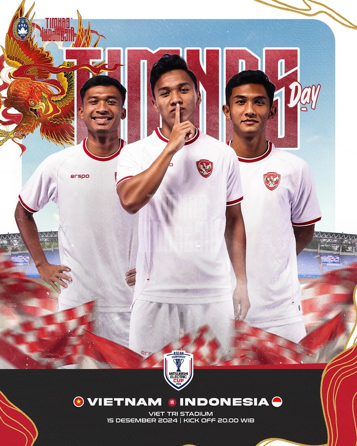 Timnas Indonesia Vs Vietnam di Piala AFF 2024.