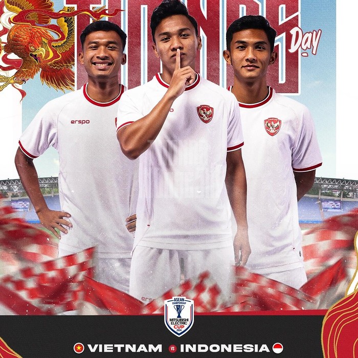 Timnas Indonesia Vs Vietnam di Piala AFF 2024.