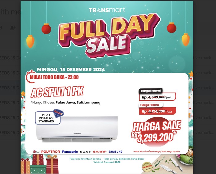 Transmart Full Day Sale