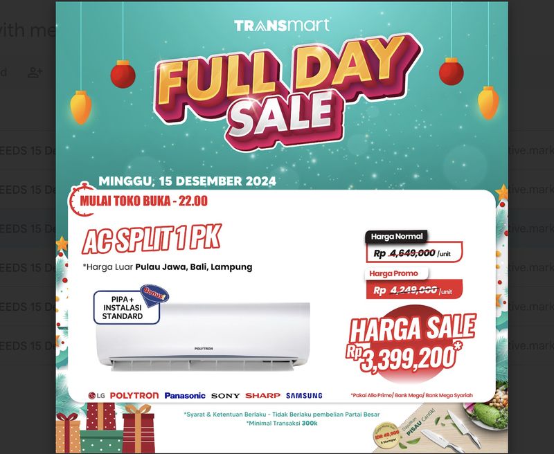 Transmart Full Day Sale