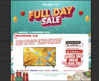Smart LED TV 50 UHD Diskon Besar-besaran di Transmart Full Day Sale