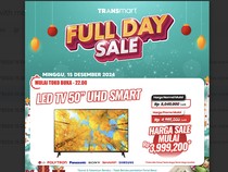 Beli TV LED Diskon Gede di Transmart Full Day Sale