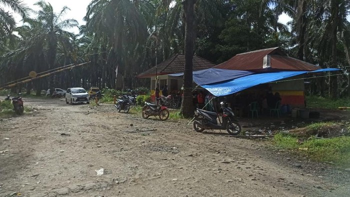 Akses perkebunan di Bengkulu Utara diblokade warga.