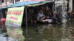Banjir Rob Setinggi 80 Cm Rendam Komplek Galangan Kapal Muara Angke