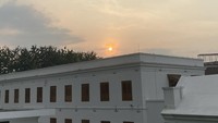 Benteng Pendem Ngawi saat sunset.