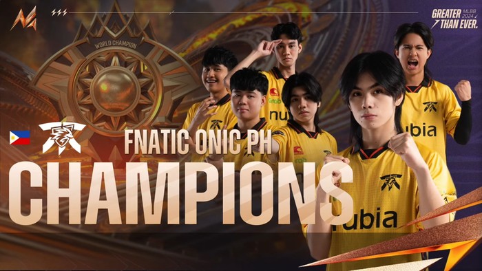 Fnatic Onic PH juara M6 Mobile Legends. Gelar tersebut didapatkannya usai mengalahkan wakil Indonesia, yakni Team Liquid ID, di babak pamungkas.