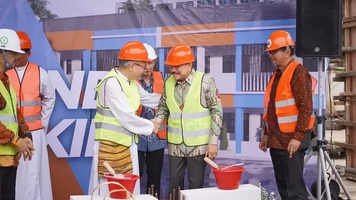 Jenderal TNI (Purn) AM Hendropriyono hadiri groundbreaking renovasi gedung sekolah Yayasan Pendidikan Ignatius Slamet Riyadi di Cijantung, Jakarta Timur