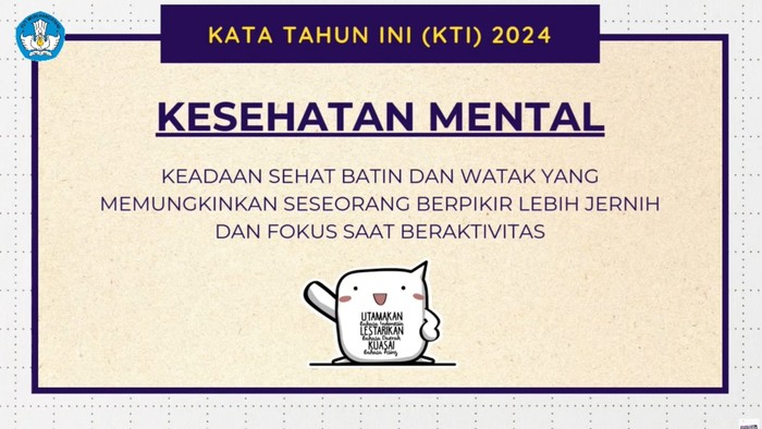 Kata Tahun Ini 2024 Kesehatan Mental