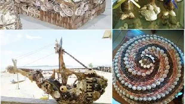 Kerajinan kerang dari Bangka Belitung