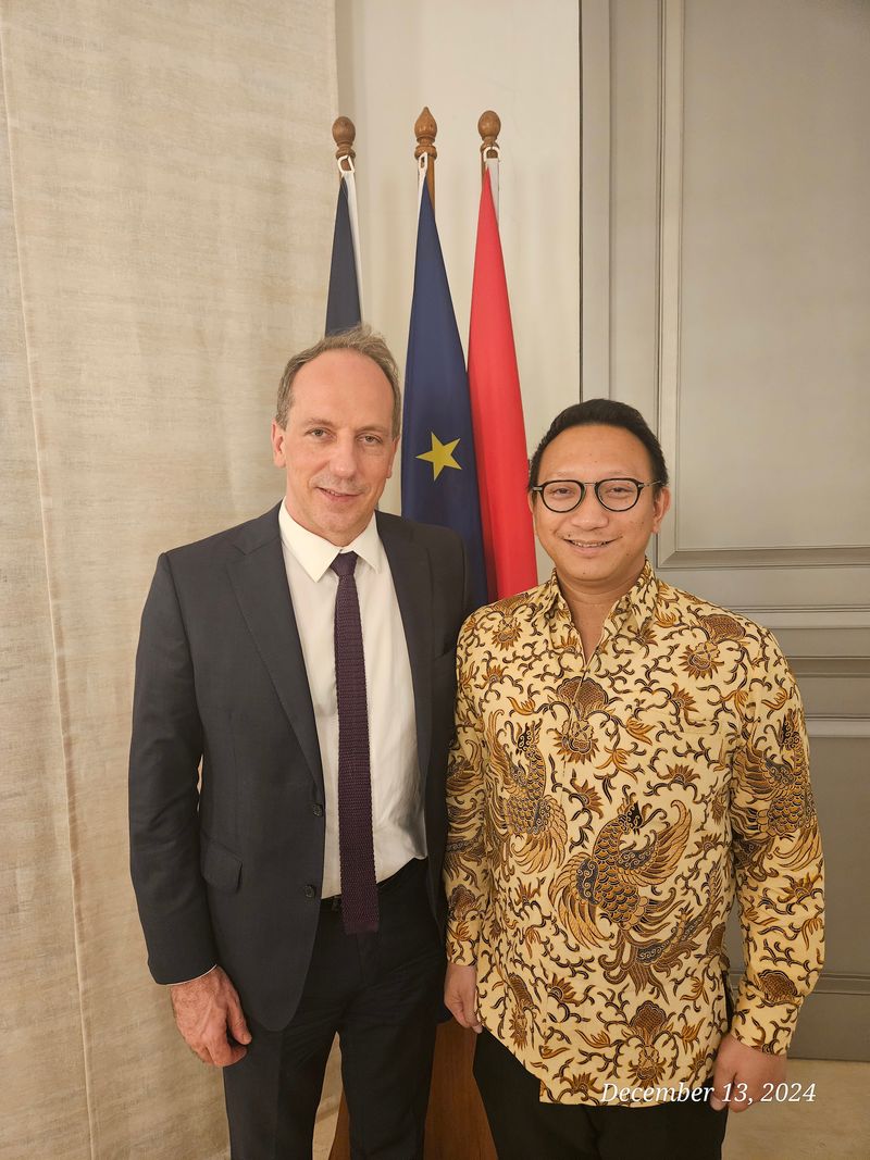 Ketua Umum PP PORDASI, Aryo Djojohadikusumo dengan Duta Besar Perancis untuk Indonesia Fabien Penone