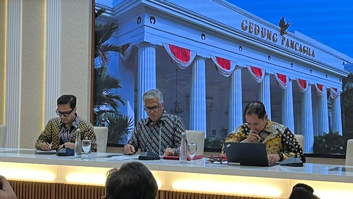 Konferensi pers di Kementerian Luar Negeri (Anggi/detikcom)