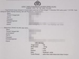 Aneh! Istri Kabur Agustus 2024, Suami Baru Lapor Kehilangan Awal Desember