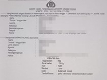 Aneh! Istri Kabur Agustus 2024, Suami Baru Lapor Kehilangan Awal Desember