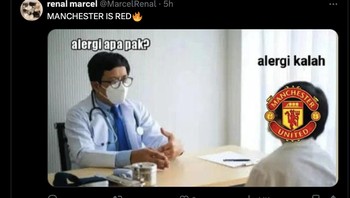 Alergi kalah... Foto: X.com
