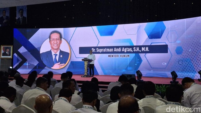 Menteri Hukum Supratman Andi Agtas. (Taufiq/detikcom)