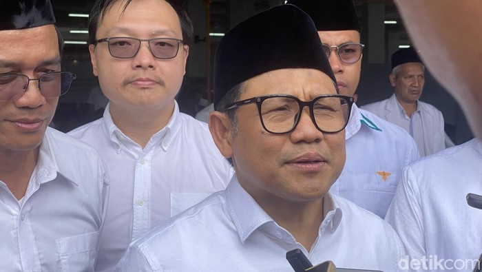 Menteri Koordinator (Menko) Bidang Pemberdayaan Masyarakat Muhaimin Iskandar (Cak Imin) di Ponpes Al Mubaarok, Wonosobo, Senin (16/12/2024).