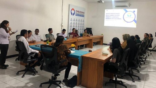 Suasana rakor yang berlangsung di Kantor Ombudsman NTT, Senin (16/12/2024). (Istimewa)