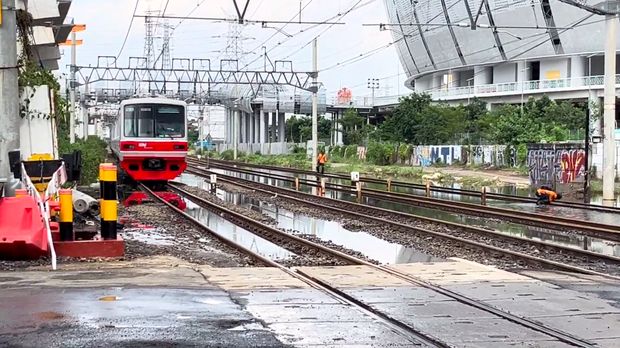 Stasiun Tanjung Priok Imbas Banjir Rob