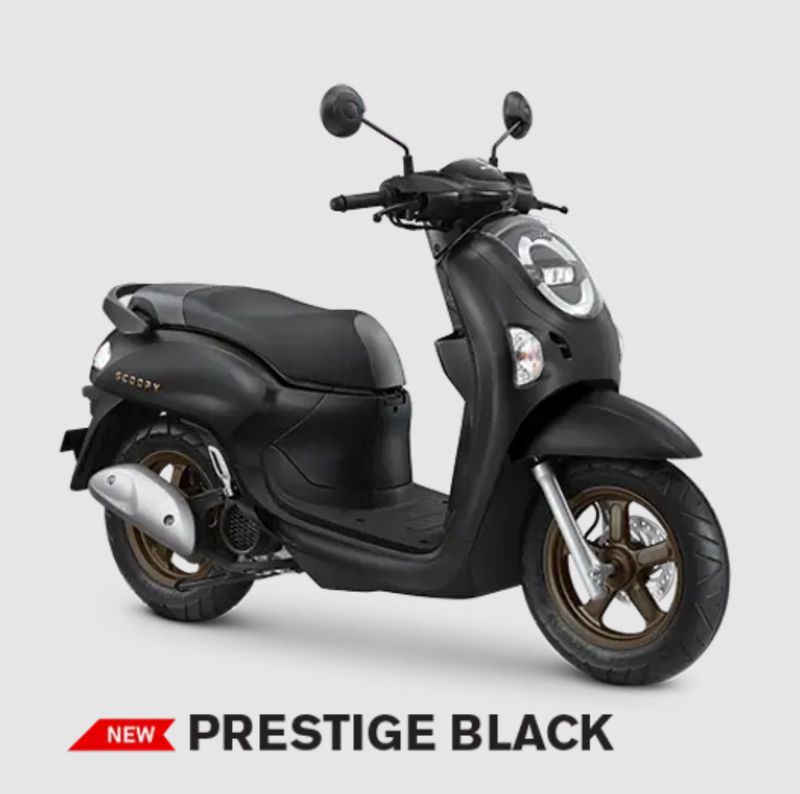 Honda Scoopy Prestige hitam.