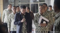 Pimpinan KPK memaparkan apa yang telah mereka kerjakan selama lima tahun.  