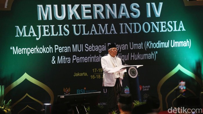 Ma'ruf Amin Buka Mukernas IV MUI Majelis Ulama Indonesia (MUI) menggelar Musyawarah Kerja Nasional (Mukernas) IV 2024. Acara itu dibuka Wapres ke-13 Ma'ruf Amin.