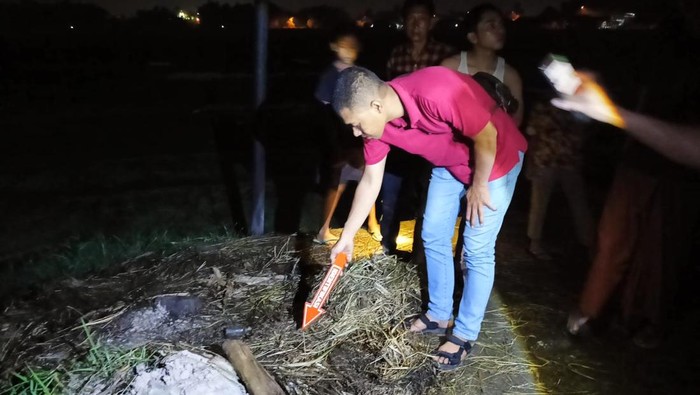 Olah TKP penemuan perempuan korban penganiayaan Mojokerto